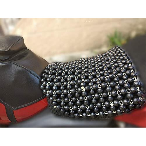 Q1 Beads Acupuncture Design Wooden Beads Bike Seat Cover Cushion For All Brand's Bike Universal Fit (Black)