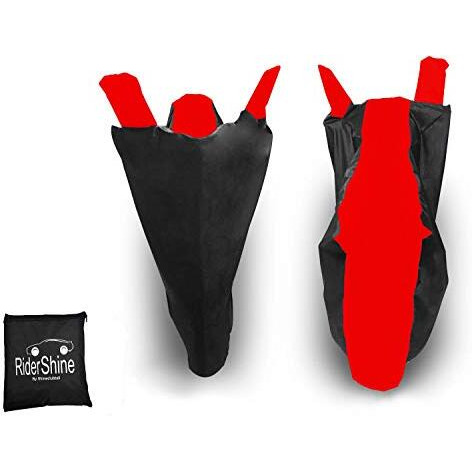 Ridershine Burgman Street 125 Two Wheeler Bike Cover - Dustproof - Uv Protection - Waterproof Bike Cover/Scooty Body Cover (Blackred)