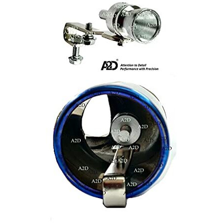 A2D 9406. Turbo Type Sound Whistle Car Silencer Exhaust Silver For Maruti Suzuki Wagon R Stingray