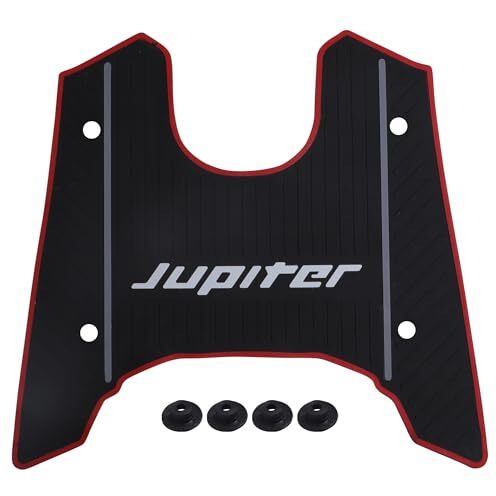 Grandbiker Anti Skid Scooter Rubber Foot Mat/Floor Mat For Jupiter 110 (Black) (1)