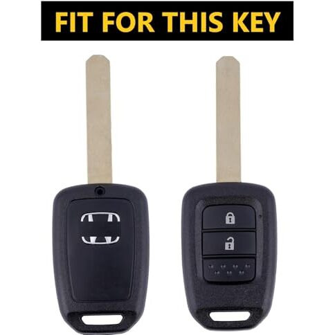 Shopoflux Metal Key Cover Compatible For Honda City | Brv | Wrv | Crv | Jazz | Amaze 2 Button Key