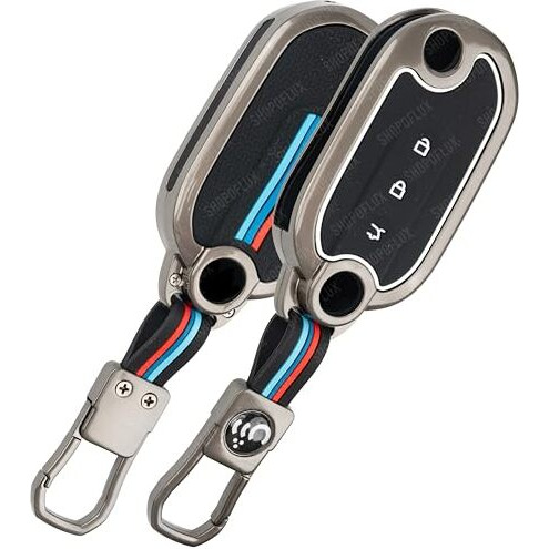 Shopoflux Metal Key Cover Compatible For Mg Comet Ev Electric 3 Button Flip Key