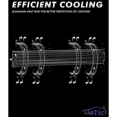 Fabtec 40 Led 21 Inch/54 Cm Bar Light Fog Light For Cars (21 Inch,White)