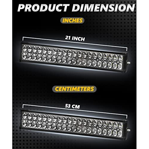 Fabtec 40 Led 21 Inch/54 Cm Bar Light Fog Light For Cars (21 Inch,White)