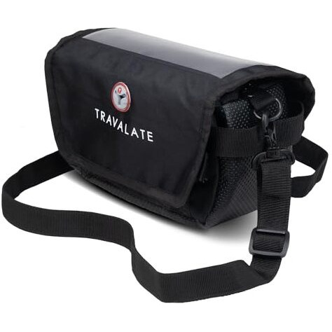 Travalate Polyester Pouch-Bag For Bikes Mobilemate | Bike Mobile Holder| New 3-In-1 Design | Black