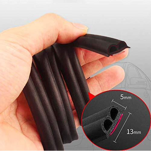 Automaze B Type Car Door Seal, Sound Insulation Sealing Strip Rubber Weatherstrip Edge Beading Trim Noise Insulation, 4.3 Meters