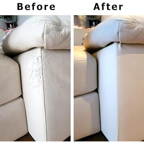 Favhome Leather Patch Self Adhesive Leather Repair Patch For Bean Bag Sofas Couch Furnitures Car Seat Hand Bags 30 X 60 Cm. Pack Of 2 Pcs (White)