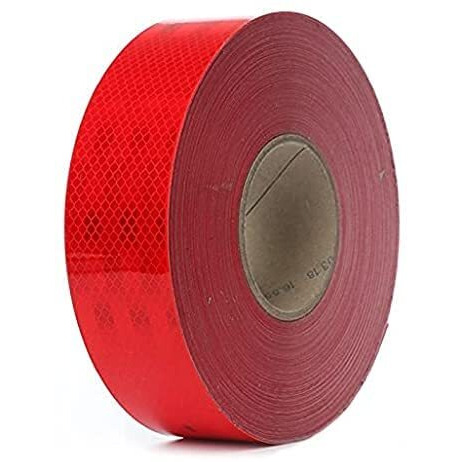 Radiance High Intensity Water Proof Conspicuity Warning Reflective Radium Tape Sticker 2 Inch X 5 Meter Red