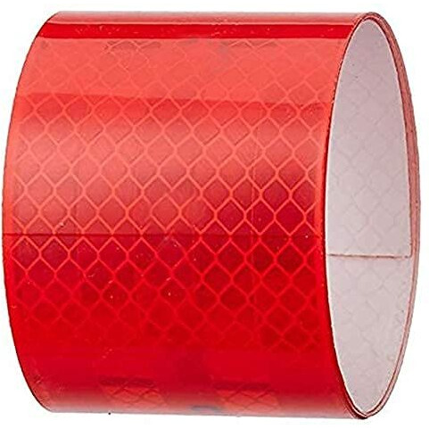 Radiance High Intensity Water Proof Conspicuity Warning Reflective Radium Tape Sticker 2 Inch X 5 Meter Red