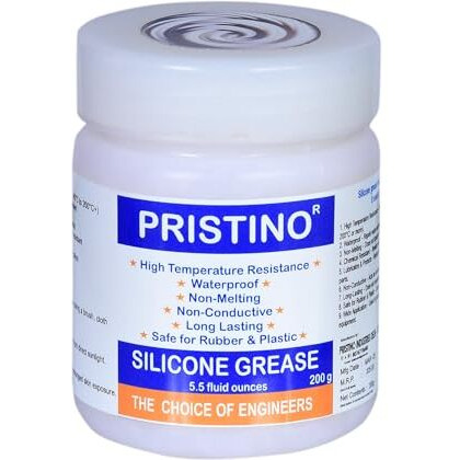 Pristino Silicone Grease 200G /Silicone Dielectric Grease/Silicone Paste Compound/Automotive Electricals/Spark Plugs/Sealant For Electrical Connectors/Remote Control Equipment