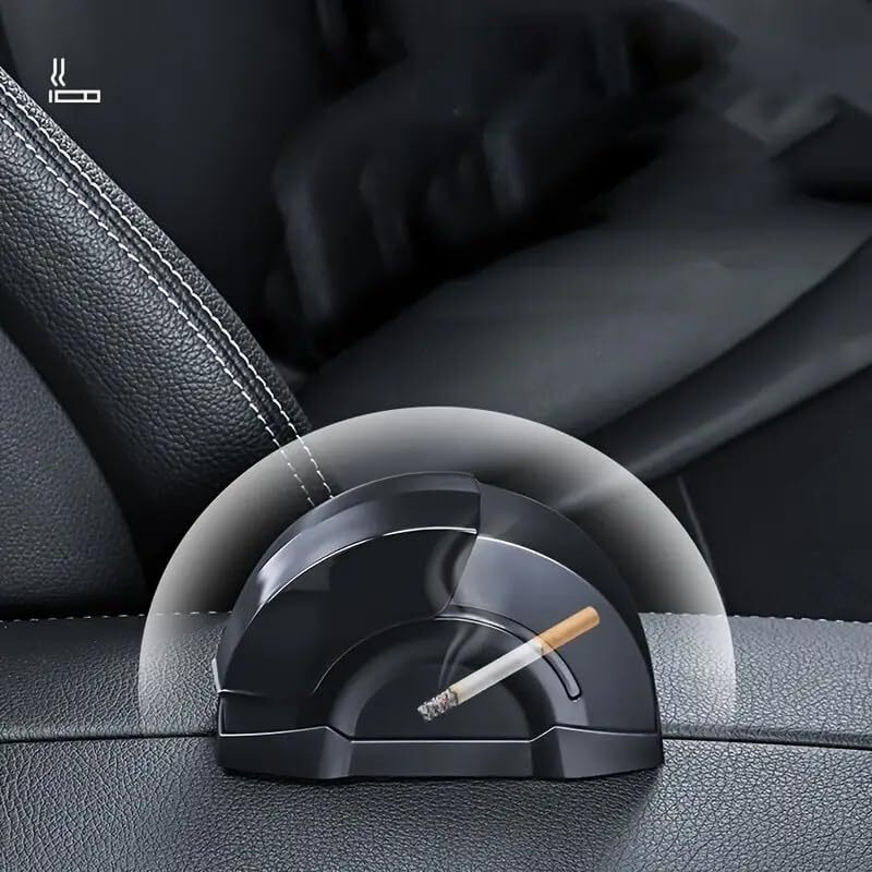 Dokmoe Car Ashtray, Windproof Car Door Automotive Ashtrays, Smoke Control, Portable Ash Tray For Car, Adhesive Mountable For Cars, Offices, Gaming Rooms, Ashtray For Smoking, Car Accessories