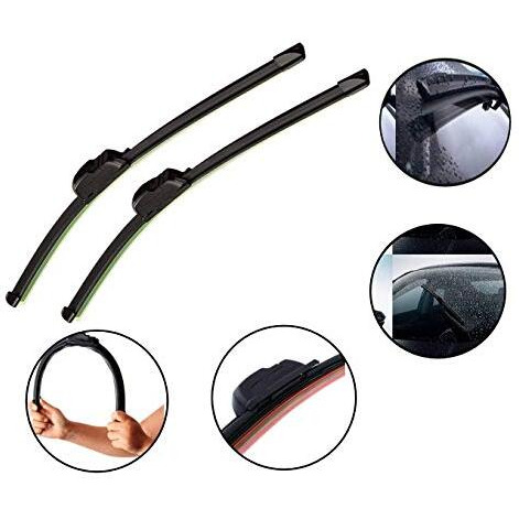 Euro Care Windshield Car Wiper Blades Compatibility With Maruti Suzuki Baleno (Model  2015-Till Date) - Set Of 2Pc (D-21,P-18)