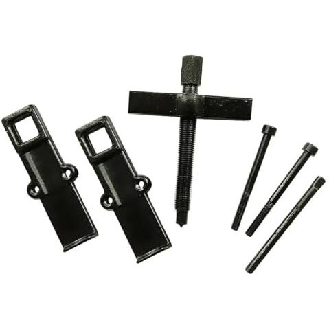 Inditrust 2 Jaw Carbon Steel Forged Bearing Gear Puller Remover Twin Legs Gear Removal Hand Tool Gear Puller Suitable For Inside & Outside (3Inch (38X65 Mm))