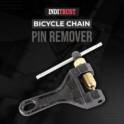 Inditrust Universal Sprocket Chain Breaker With Gloves Chain Puller Splitter Cutter Link Remover & Connecter Tool Cycle, Bike, Atv Roller Chain Repair Cutter & Riveting Tool (420 To 530)