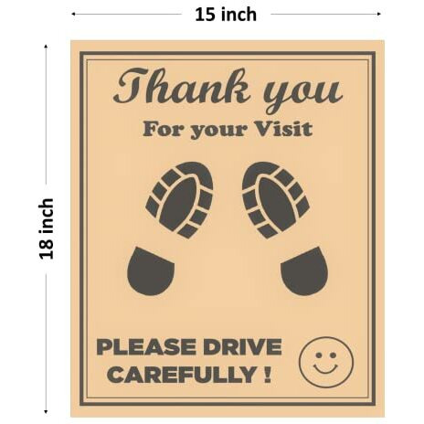Packshark Car Disposable Paper Foot Mat, Universal Size For All Cars, Trucks,Car Printing Papers Sheets Car Floor Mats, Paper Interior Automotive Mats (Brown, 15 X 18 Inches) (Pack Of 50)