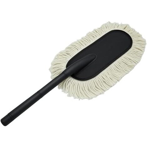 Hsr Car Accessories Premium Microfiber Car Duster Brush, Scratch-Free Cleaning With Wax-Treated Cotton Strands, Effectively Removes Dust & Dirt, Eco-Friendly & Reusable, For Car, Suvs, Trucks, Bike