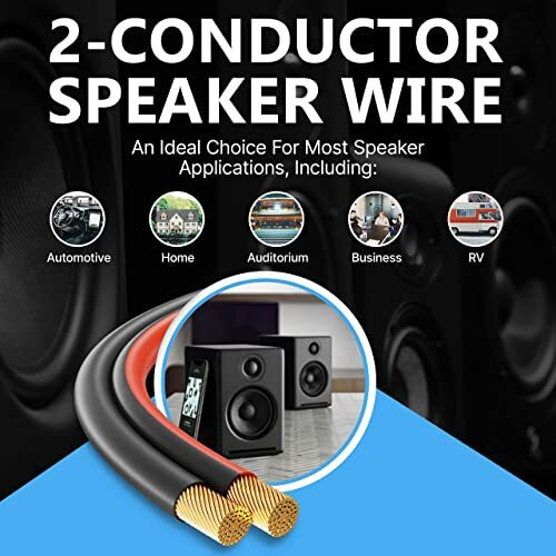 Fedus 16 Gauge/Awg Speaker Wire Oxygen-Free Copper 2 Conductors Audio Speaker Cable For Car Speakers Stereos, Subwoofer, Home Theater Speakers, Hifi Surround Sound (15 Meter, Red+Black)