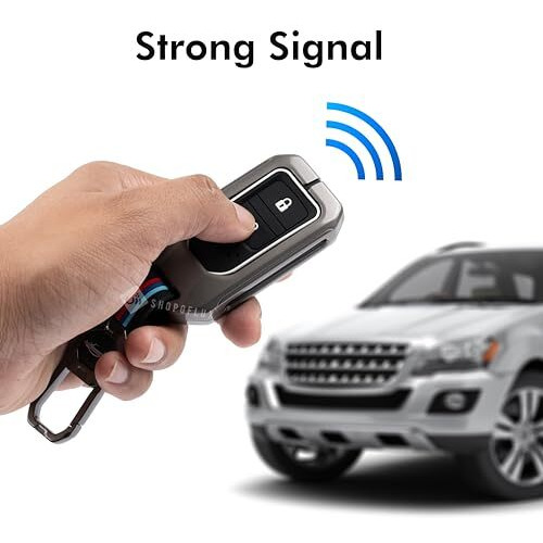 Shopoflux Metal Key Cover Compatible For Honda Elevate | Brv | Wrv | Crv | Jazz | City | Amaze 2 Button Smart Key
