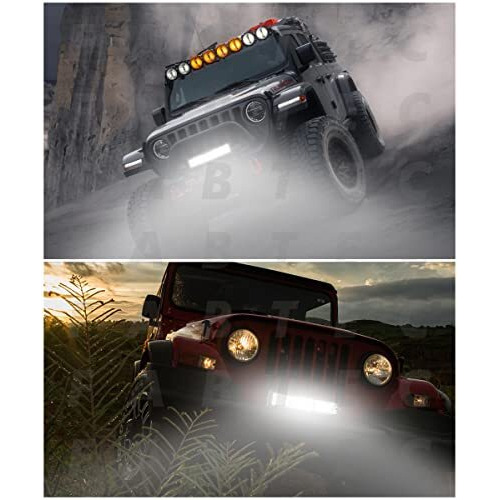Fabtec 60 Led 11 Inch/28 Cm Mercury Led Bar Light Led Fog Light For Cars (11 Inch,White)
