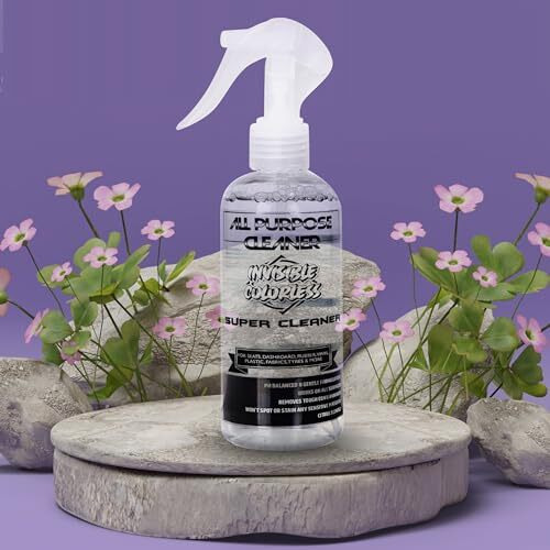 Auto Hub All Purpose Car Interior Cleaner, Car Seat Cleaner, Safe For All Interior Parts Including Dashboard, Plastic Parts, Door, Glass, Seats - Prevents Fading From Uv - Transparent & Colorless