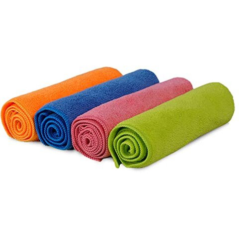 Shinexpro Microfiber Car Cleaning Cloth - All Purpose 300 Gsm Microfiber Terry - 4Pcs - 40X40 Cm - Microfiber Cloth For Car And Bike - Multipurpose For Washing Cleaning Polishing & Drying