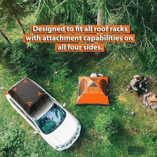 Allextreme Rooftop Cargo Bag 15 Cubic Feet Foldable Water-Resistant Travel Luggage Carrier For All Vehicles (Black)