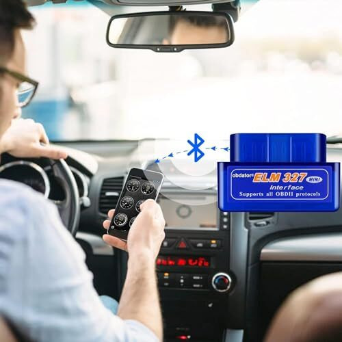 Gadgetguru Super Mini Elm327 Bluetooth Obd2 Obd Ii Scan Tool Elm 327 Bluetooth Smart Car Diagnostic Interface Works With All Indian Cars And Bs 6 Bikes 2024