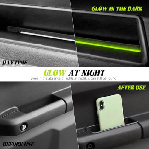 Sthira Car Organizer Case Front Row Door Handle Modification Organizer Case For Accessories Universal Plastic Door Handle Car Storage Box For Suzuki Jimny Jb64 Jb74W 2019-2024