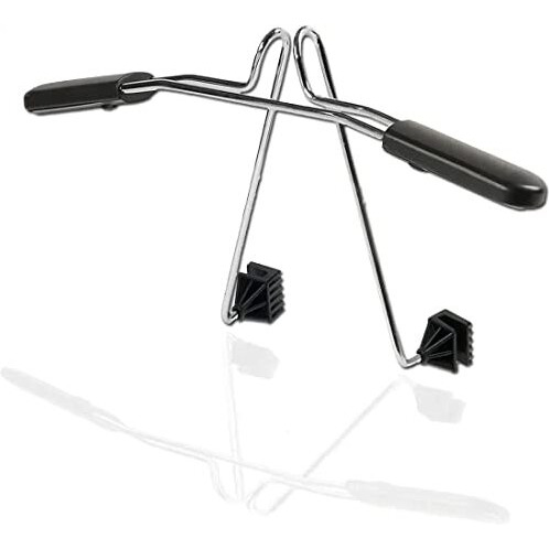 Augen Chrome Headrest Car Hanger Clothes Holder Travel Vehicle Jacket Suit Coat Hanger With Headrest Restraint Rods With Adjustable Easy Installation Compatible With All Cars (Pack Of 1)
