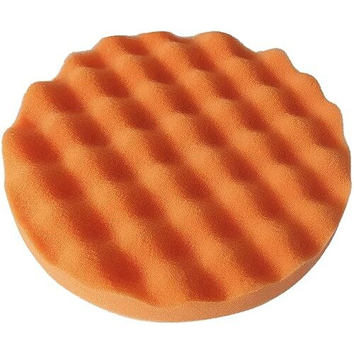 Inditrust New Car Clean Polishing Wave Foam (Sponge) Buffing Waxing Pad 7Inch For Fitting To 7Inch Backing Pad Metal Polisher (1 Pc)