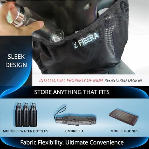 Fibera Smart Front Basket Only Compatible With Old Activa 3G/4G/5G 110Cc (2010- Dec 2019) (Black)