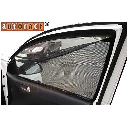 Autofact Magnetic Car Sunshades Compatible With Hyundai Creta New (2020 To 2024) (Set Of 4)  Easy Installation, Uv Protection, Keeps Car Cool (Front 2 With Zippers, Rear 2 Without Zippers)