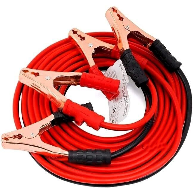 Hja Car Heavy Duty Jumper Cable Battery Storage Wire Clamp With Alligator Wire | Start Dead Battery | Emergency Line Truck Off Road | Auto Car Cables (500 Amp) 6 Feet