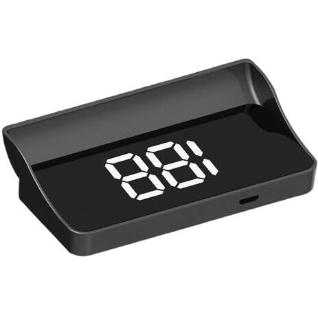Techadro Ta-H2 High-Resolution, No Delay Head-Up Display, Plug And Play For All Cars (White Display)