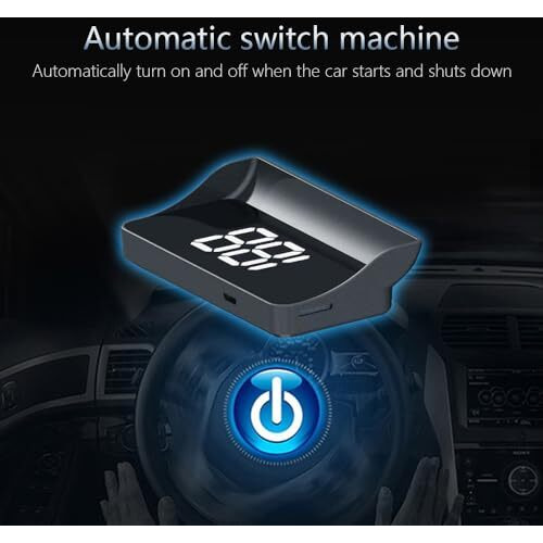 Techadro Ta-H2 High-Resolution, No Delay Head-Up Display, Plug And Play For All Cars (White Display)
