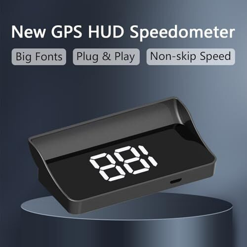 Techadro Ta-H2 High-Resolution, No Delay Head-Up Display, Plug And Play For All Cars (White Display)