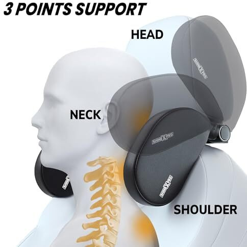Shinexpro Car Head Rest Pillow - Provides Superior Car Neck Support - Car Pillow For Comfortable Long Drives - Our Head Rest For Car Is Made Of Soft Memory Foam & Is A Universal Fit Car Neck Rest