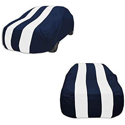 Auto Hub Maruti 800 Car Cover Waterproof (Navy, White Look)