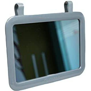 Sarte Sa71V71 Car Sun Visor Mirror | Rear View Vanity Makeup Mirror For All Cars (Grey) (1 Pcs)