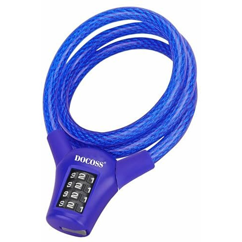 Docoss-Ultra Strong Bike Helmet Lock For Bike,Cycle Lock For Bicycle,Bike Helmet Lock For Two Wheeler,Password Number Lock (Pro)