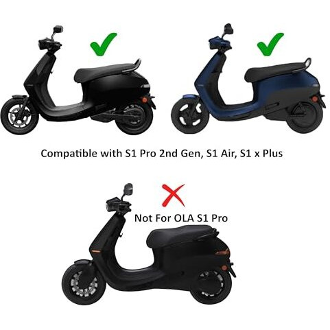 Grandbiker Floormat,Dicky Mat & Dustproof Charger Socket Dust Cap Tpu Cover Compatible For O.L.A S1 Air & S1X Plus (2Nd Gen)
