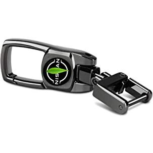 Greenworld Black Color Car Key Fob Key Chain Heavy Duty Keychain For Niss-An Magnite/Kicks And All Niss-An Model With New Niss-An Logo (Black) | Metal