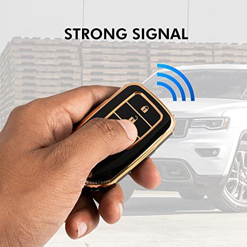 Shopoflux Tpu Key Cover Compatible For Honda Elevate | City | Amaze | Wrv | Crv | Jazz | 3 Button Smart Key (Black)