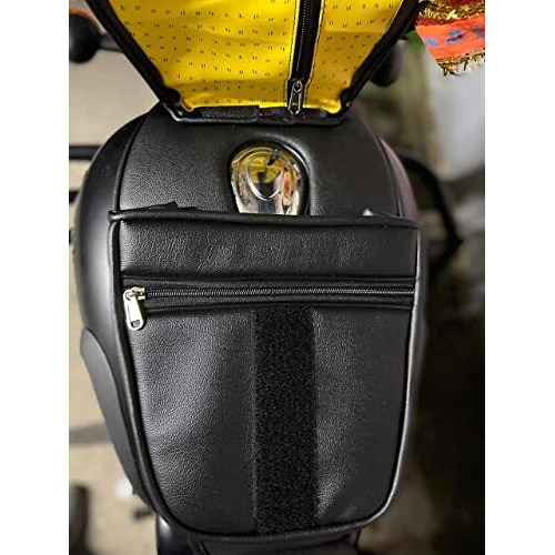 Sahara Seats Compatible With All New Classic 350/ Be Reborn/Next Gen Pocket Tank Cover (Black)
