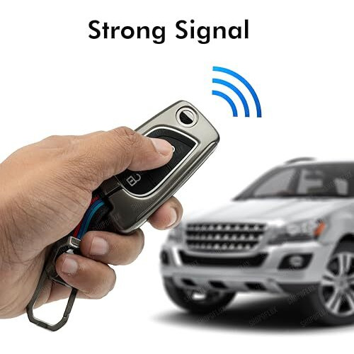 Shopoflux Metal Key Cover Compatible With Toyota Innova Crysta | Corolla Altis 2 Button Flip Key (Pack Of 1)