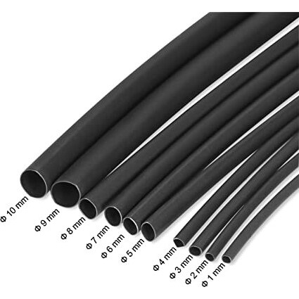 Jukr Polyolefin Heat Shrink Sleeve Wrapping Tube 1 Mm, 2 Mm, 3 Mm, 4 Mm, 5 Mm, 6 Mm, 7 Mm, 8 Mm, 9 Mm, 10 Mm Hdmi C-Type Cables, Repair Mobile Phone Charger Cables, Electrical Wires - Each 5 Meter
