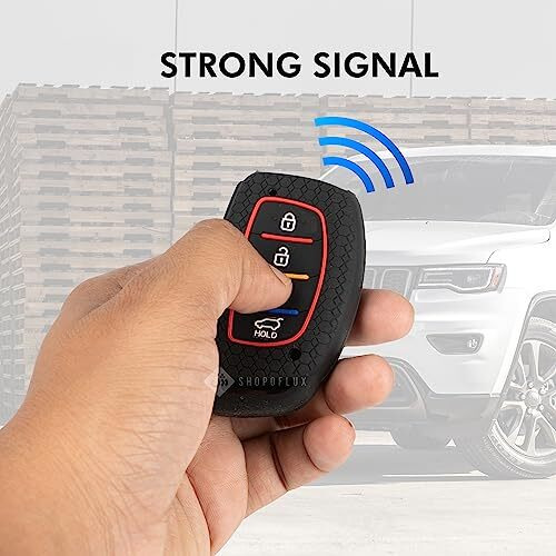 Shopoflux Silicone Key Cover Compatible With Hyundai Alcazar And Creta 2023 2024 Car 4 Button Smart Key (Pack Of 2)