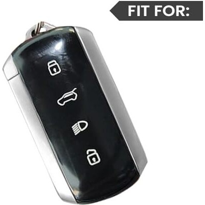 Keyzone Abs Car Key Cover For Tata Curvv, Curvv Ev Smart Key (Black)