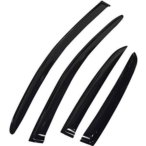 Car Elegance Car Rain Wind Door Visor Side Window Deflector For -Chevrolet-Beat -Set Of 4 Pcs