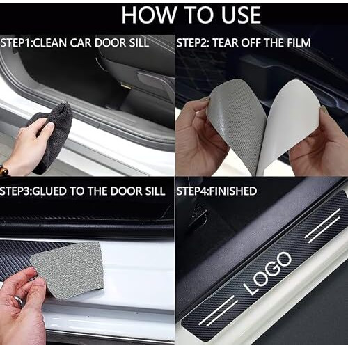Mulzi Car Door Carbon Fibre Wrap Ppf Film Sill Edge Anti-Scratch Guard Protector For Fronx, Vitara, Brezza, Swift, Baleno, Ertiga, Wagon R, Alto, Dzire, Xl6, Jimny, Celerio, Eeco, Ciaz, Ignis, Invicto